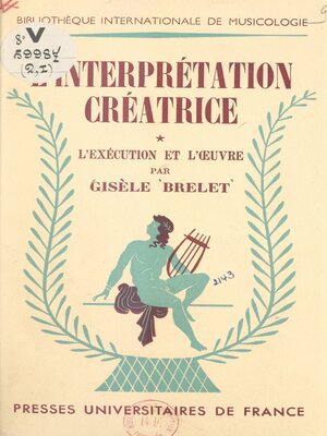 cover image of L'interprétation créatrice (1)